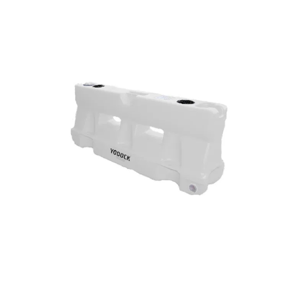 6 Ft Water-Filled Barrier with Optional Fence Panel – Durable Plastic Traffic & Pedestrian Channelizer