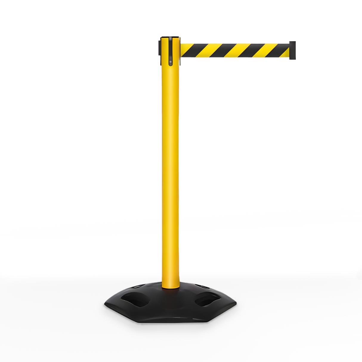 Safety Retractable Belt Barrier Stanchion | 7.5 Ft to 13 Ft