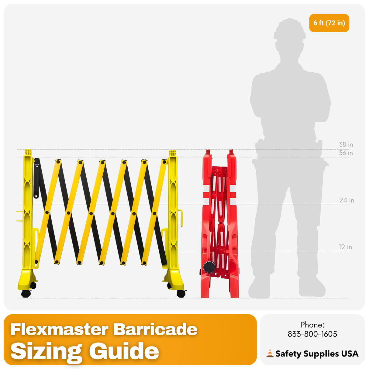 FlexMaster Expanding Barricade 11 Ft
