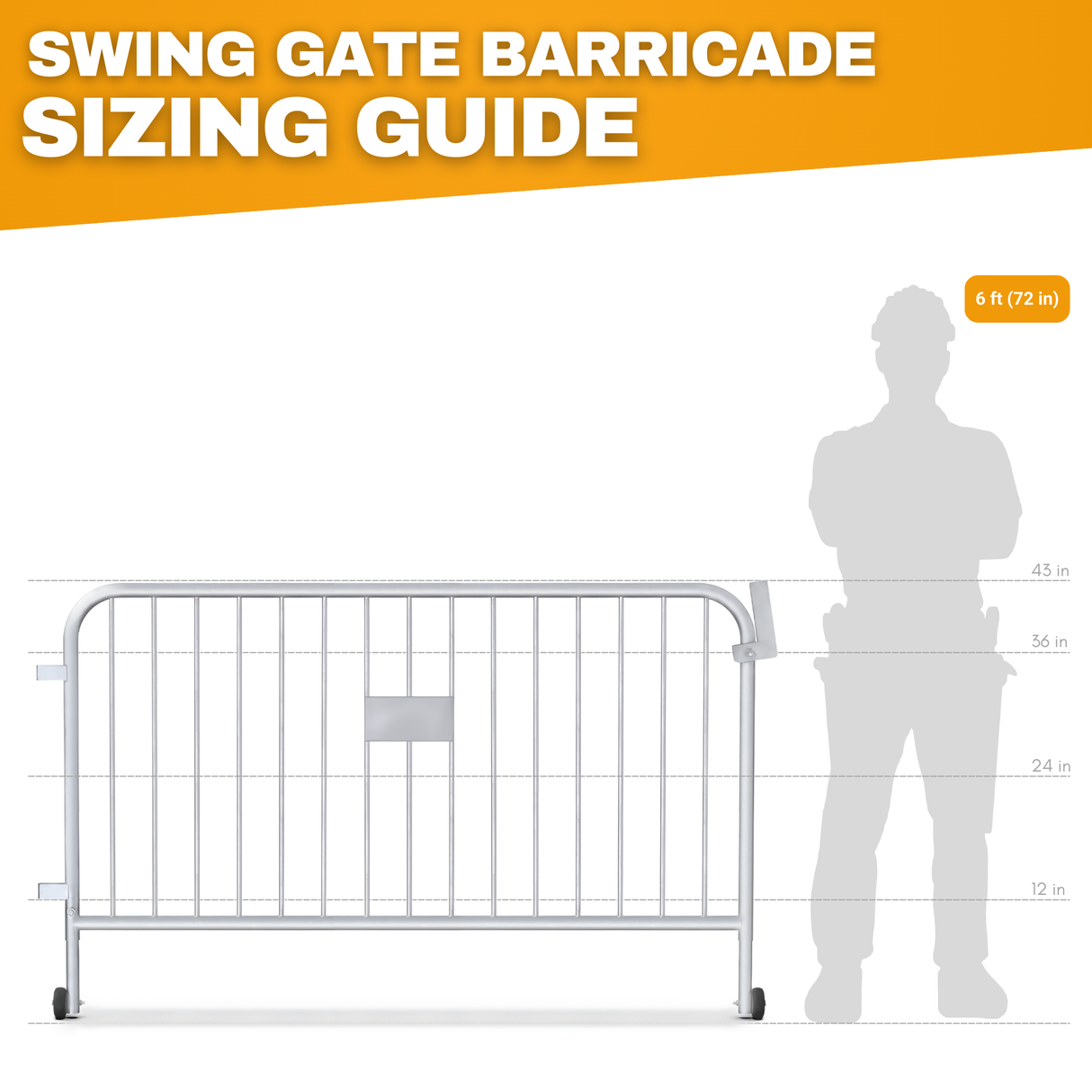 Large Swing Gate – Heavy-Duty Crowd Control Barriers