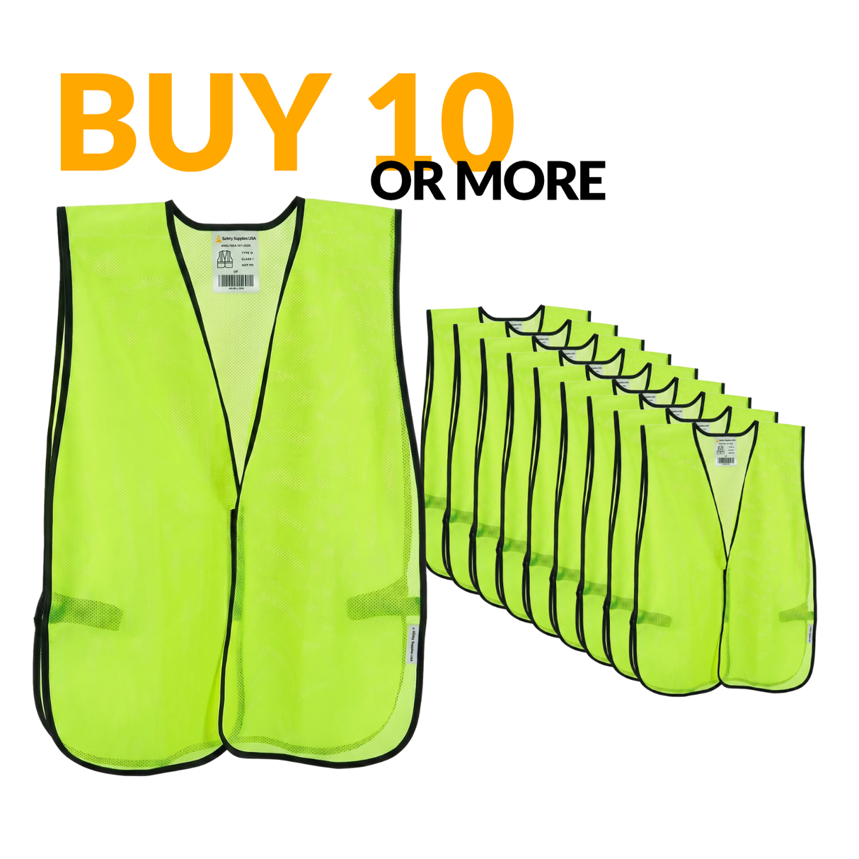 Hi-Vis Safety Vest, Mesh