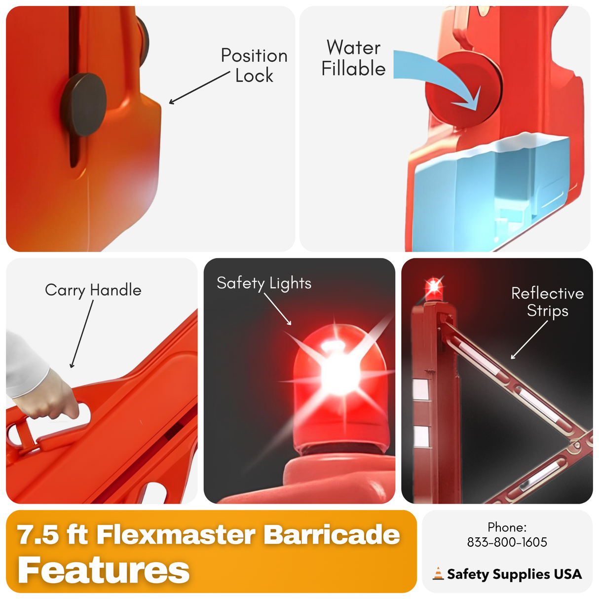 FlexMaster Expanding Barricade 7.5 Ft