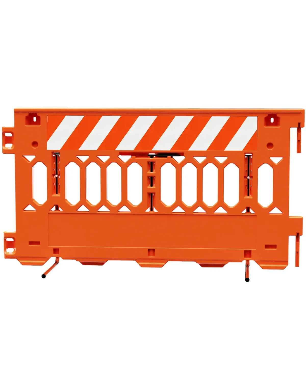 ADA-Compliant Pedestrian Barricade – Interlocking Pathway Barrier with Reflective Panels, 6 Ft Length