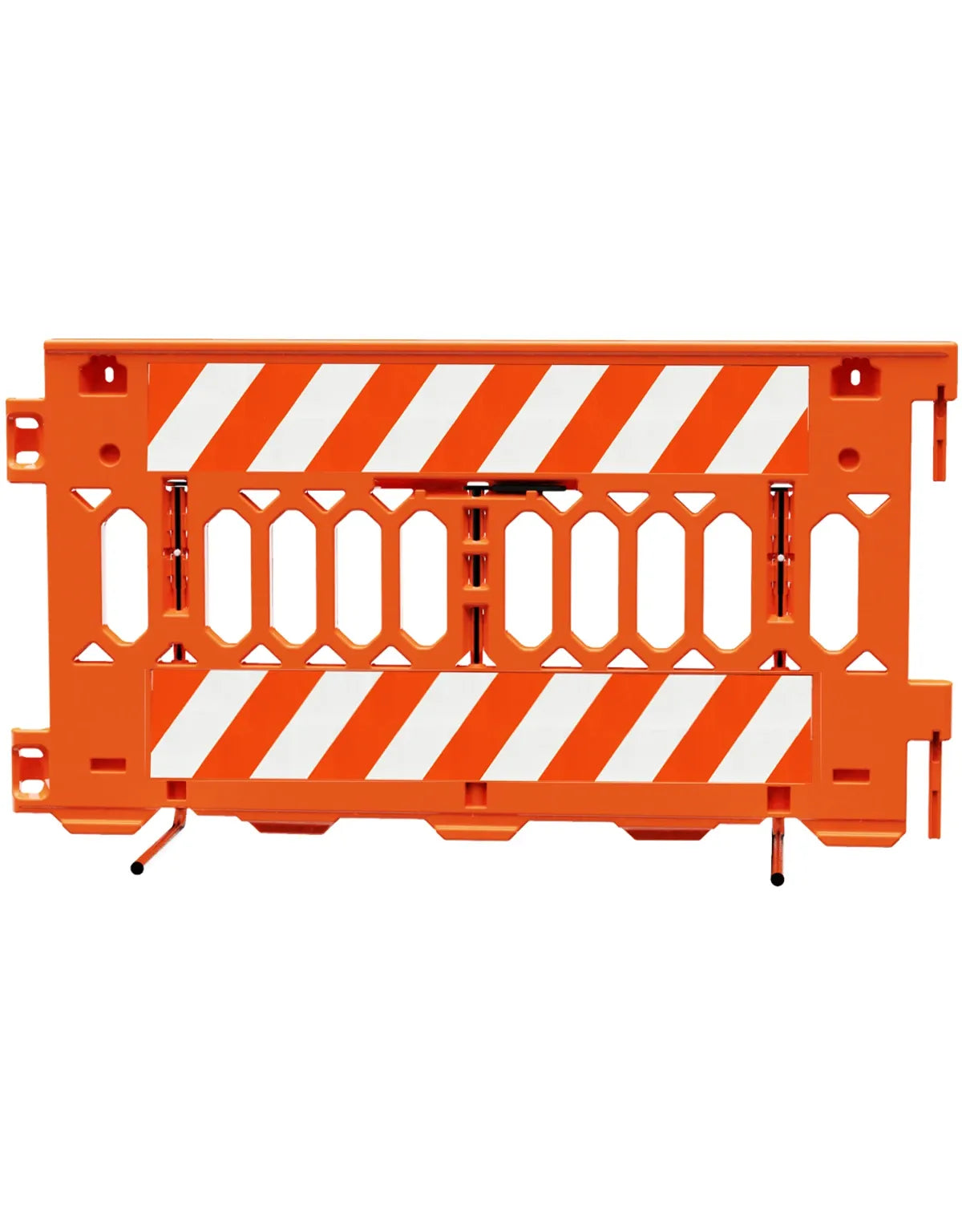 ADA-Compliant Pedestrian Barricade – Interlocking Pathway Barrier with Reflective Panels, 6 Ft Length