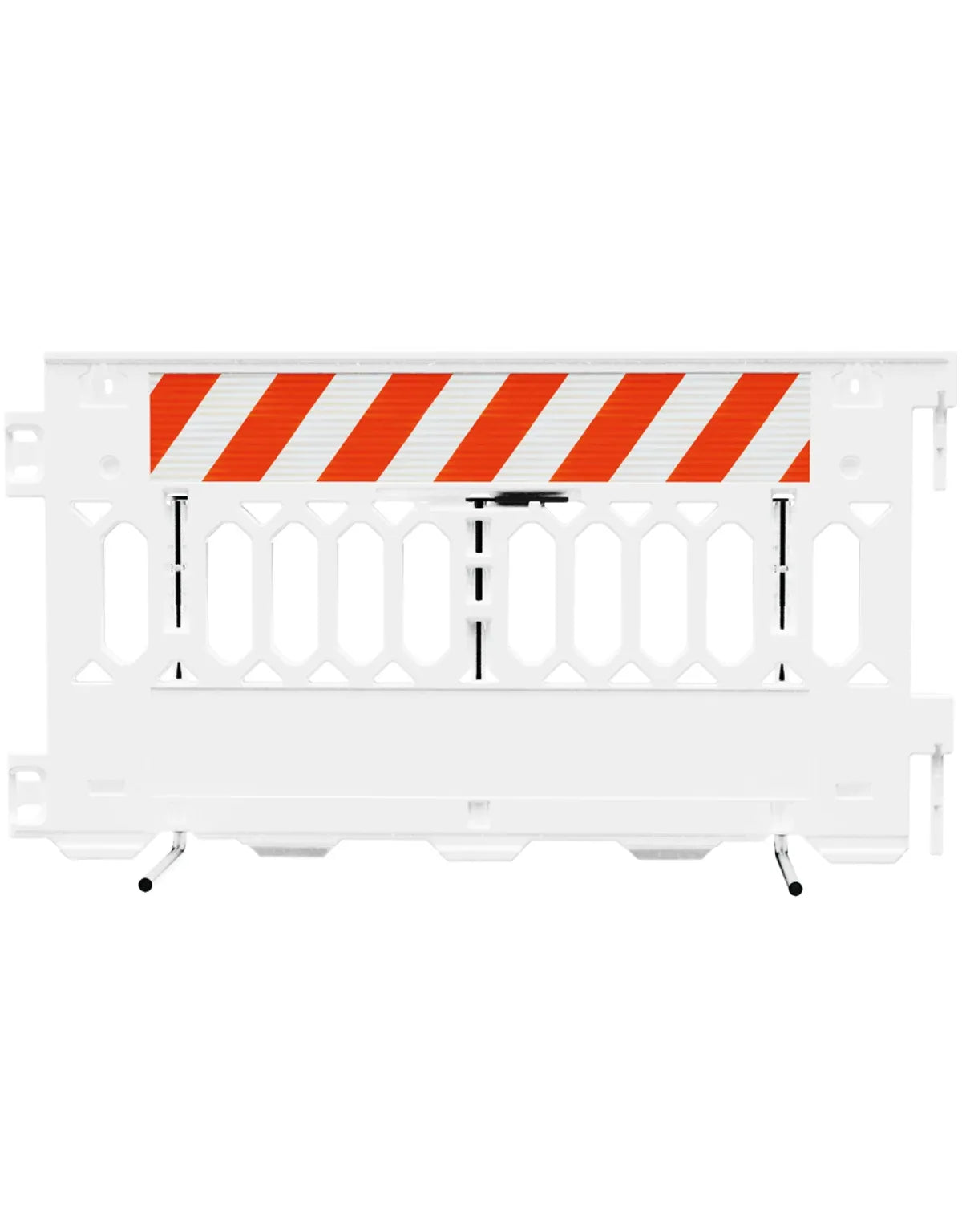 ADA-Compliant Pedestrian Barricade – Interlocking Pathway Barrier with Reflective Panels, 6 Ft Length