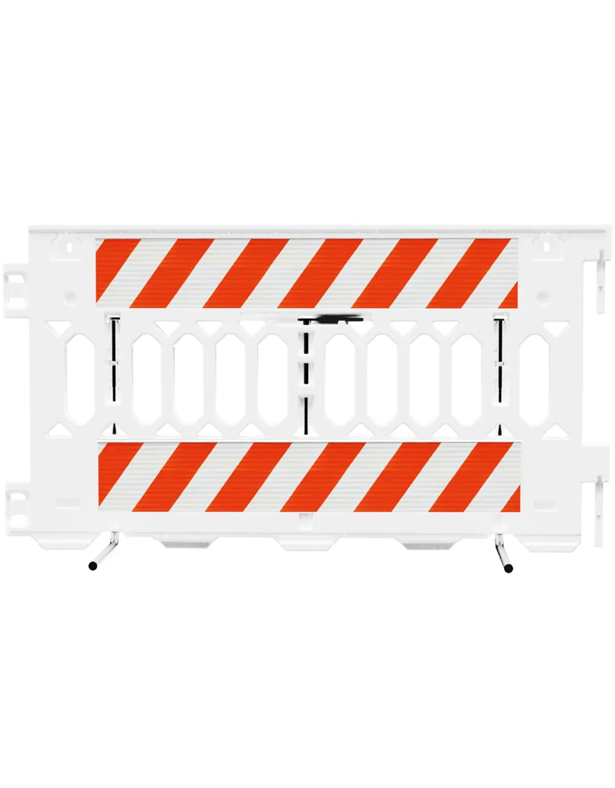 ADA-Compliant Pedestrian Barricade – Interlocking Pathway Barrier with Reflective Panels, 6 Ft Length