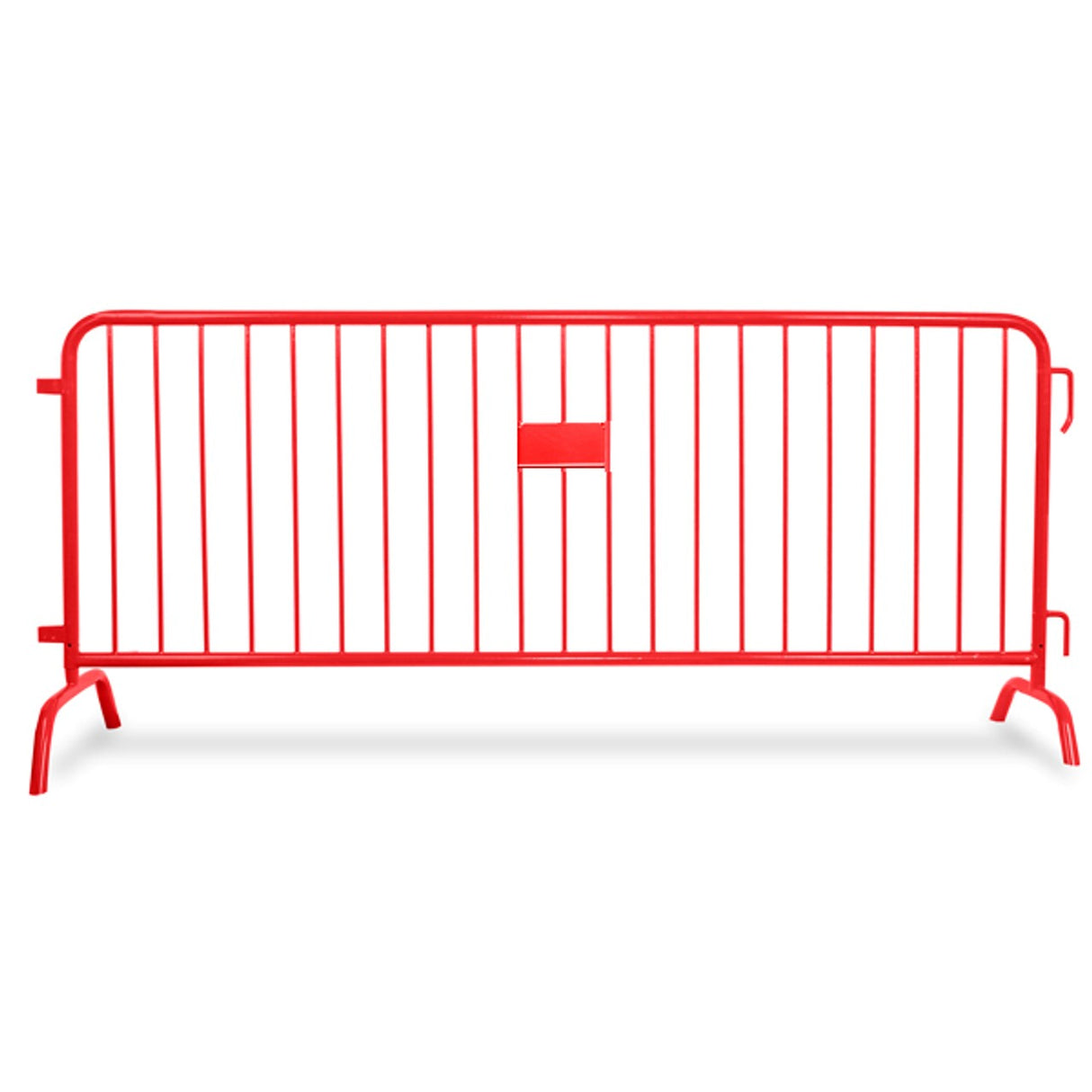 8.5 Foot Heavy Duty Steel Crowd Control Barricade - Red