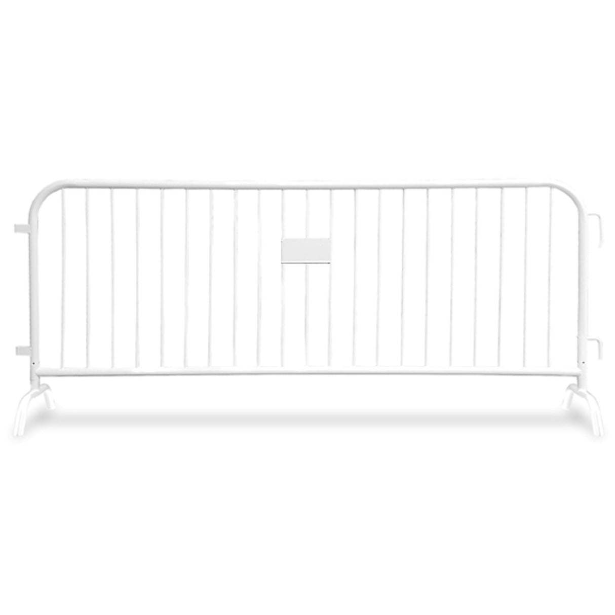 8.5 Foot Heavy Duty Steel Crowd Control Barricade - White