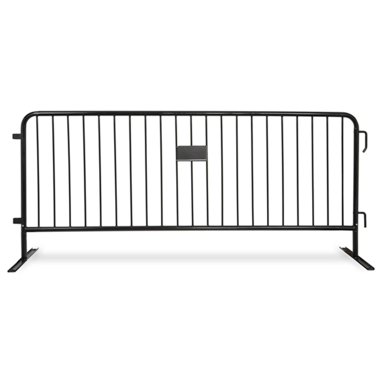 8.5 Foot Heavy Duty Steel Crowd Control Barricade - Black