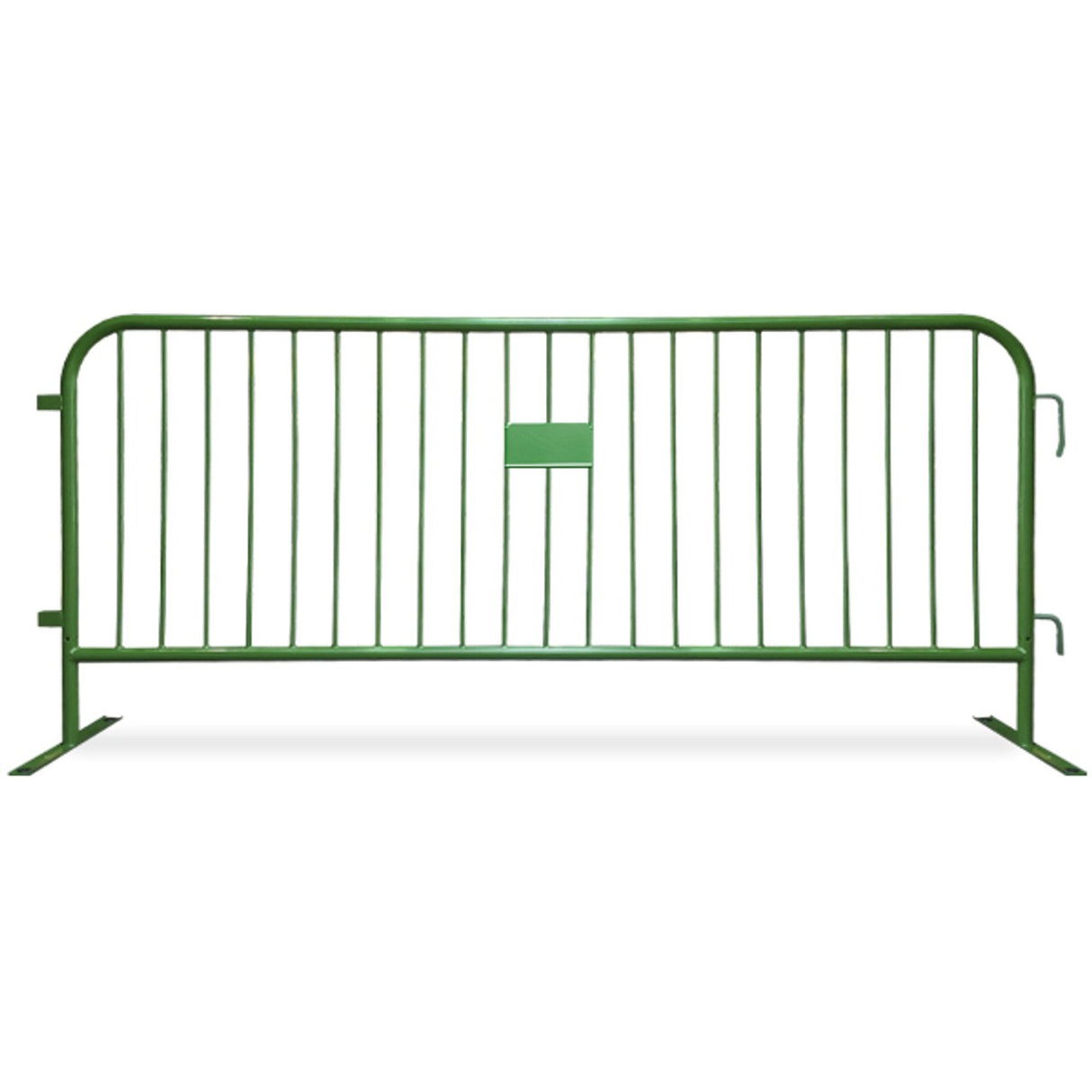 8.5 Foot Heavy Duty Steel Crowd Control Barricade - Green