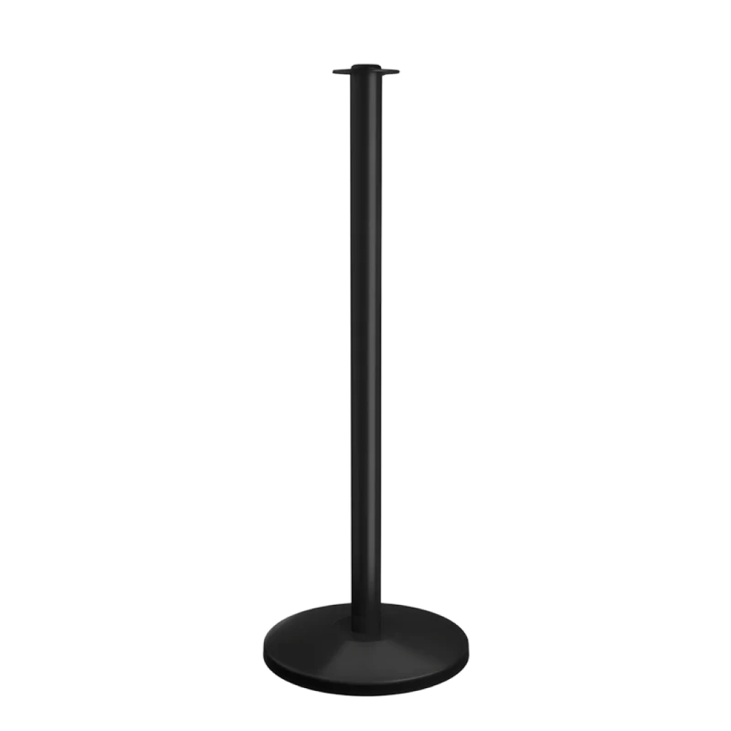 Flat Top Rope Barrier Stanchion Post with Flat or Dome Base