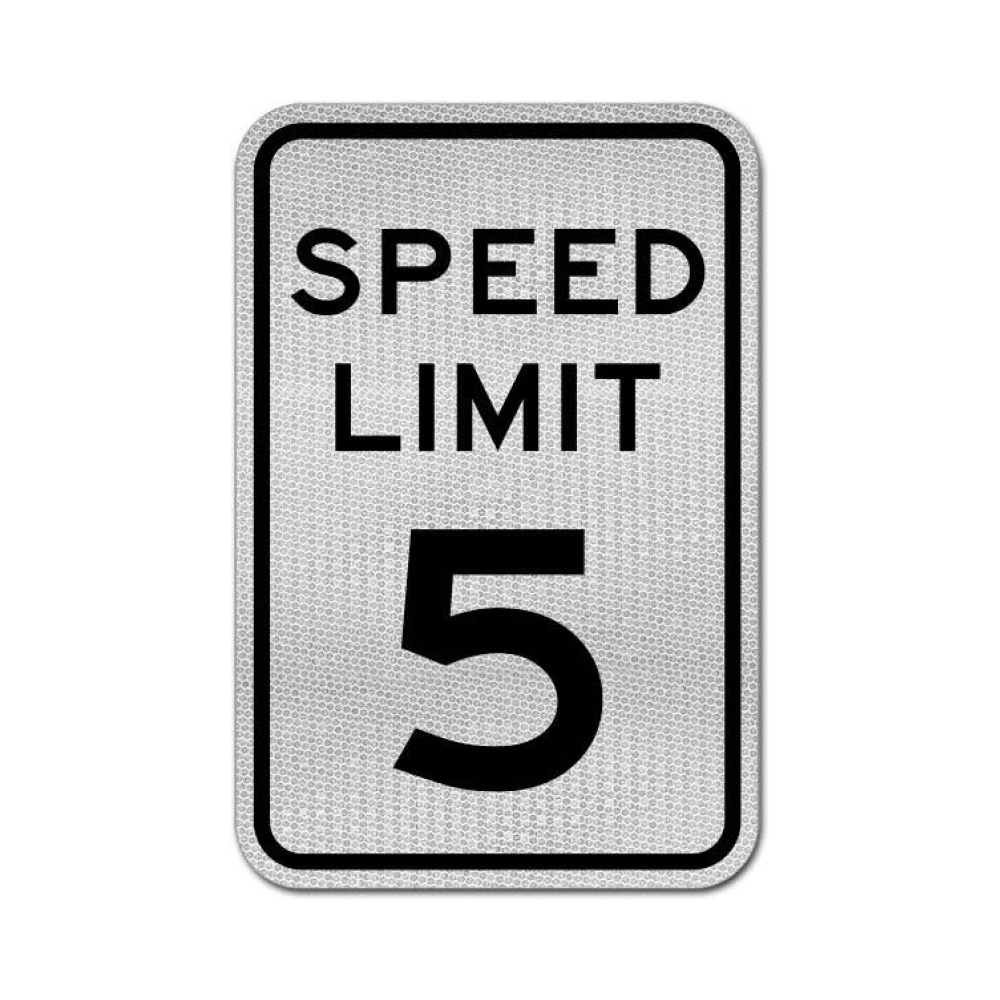 Speed Limit 5 MPH Sign