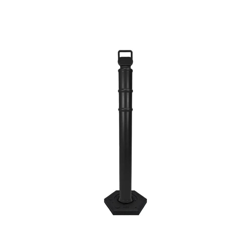 45" EZ Grab Delineator Tube with Recycled Rubber Base - No Reflective Collars