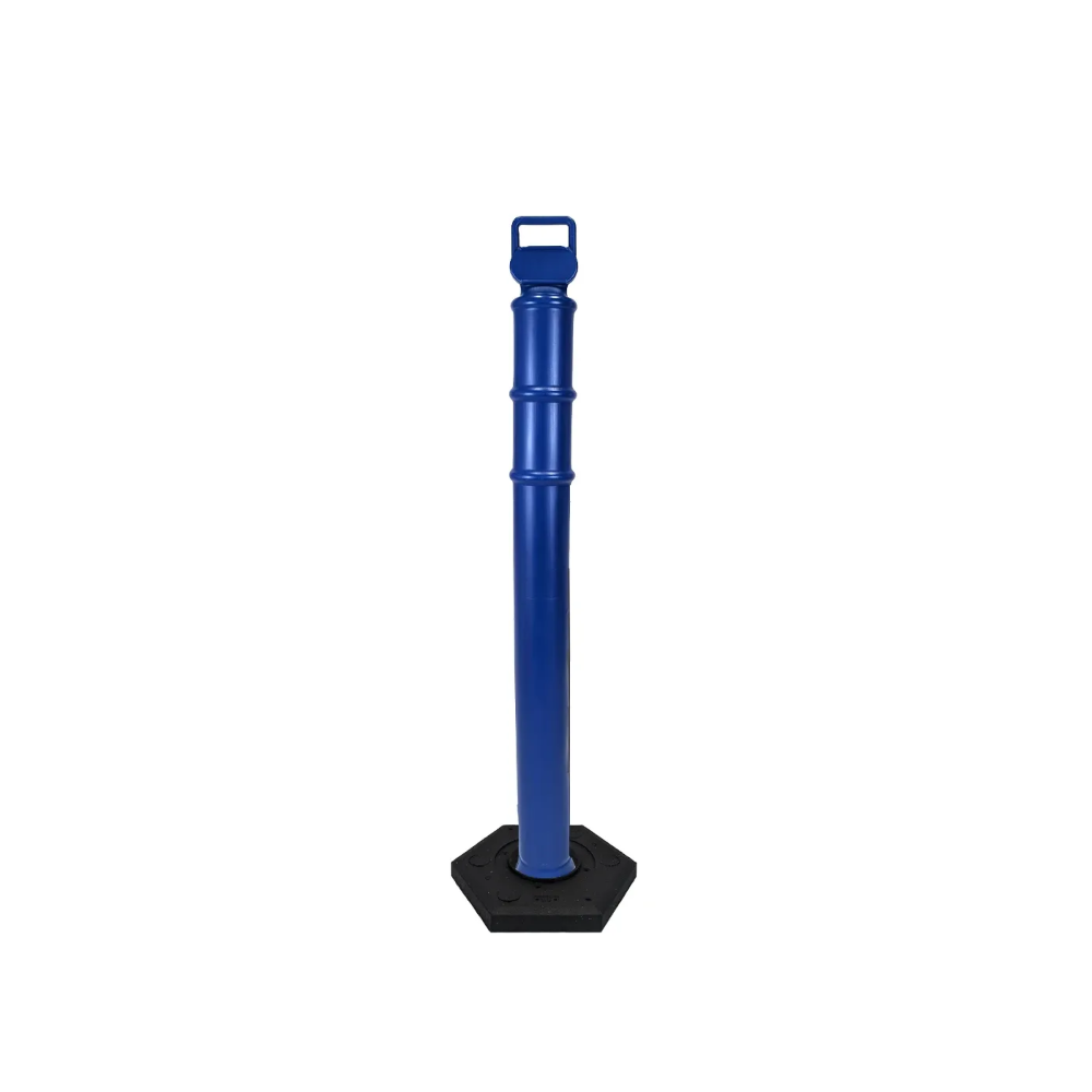 45" EZ Grab Delineator Tube with Recycled Rubber Base - No Reflective Collars