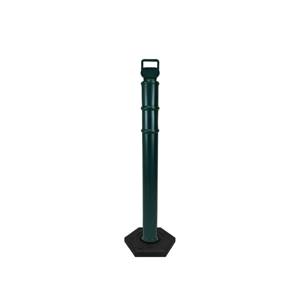 45" EZ Grab Delineator Tube with Recycled Rubber Base - No Reflective Collars