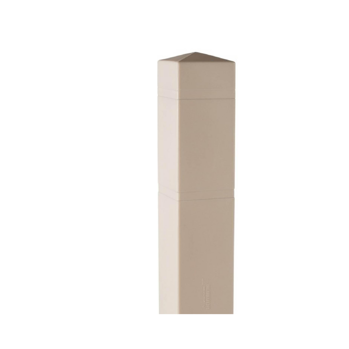 6.5 Inch Square Bollard Cover with Reflective Stripes