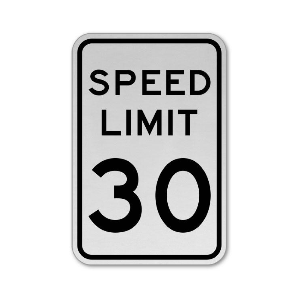 Speed Limit 30 MPH Sign