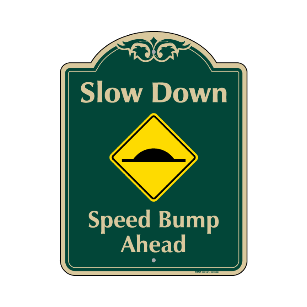 Speed Bump Ahead Sign