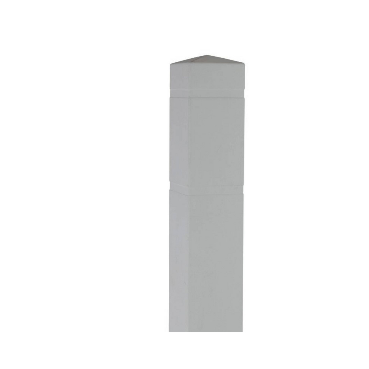 6.5 Inch Square Bollard Cover with Reflective Stripes