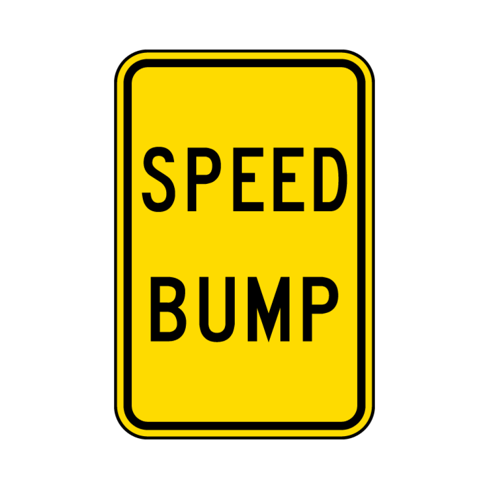 Speed Bump Sign