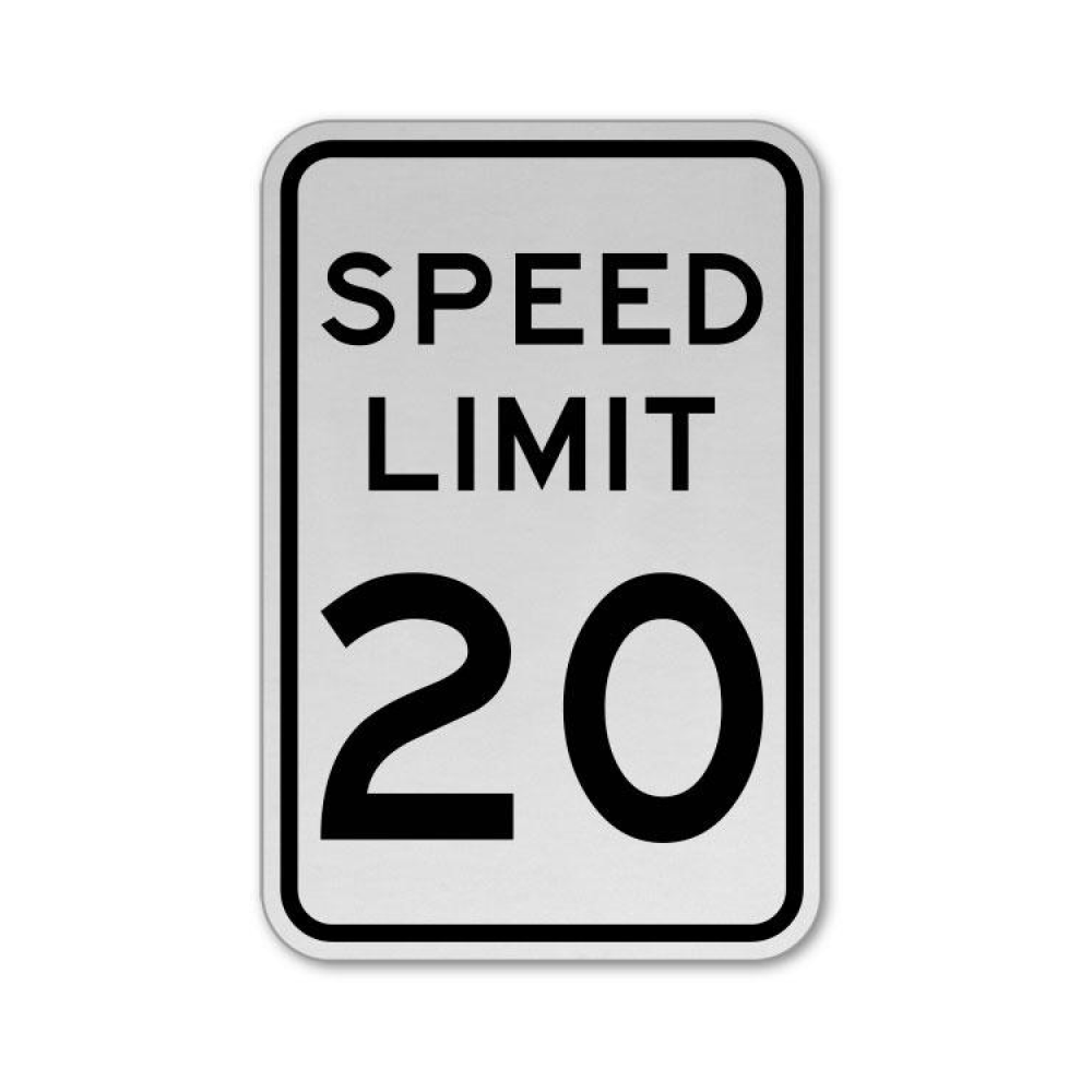 Speed Limit 20 MPH Sign