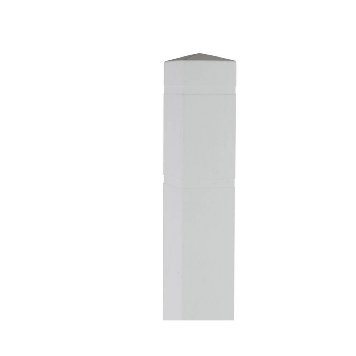 6.5 Inch Square Bollard Cover with Reflective Stripes
