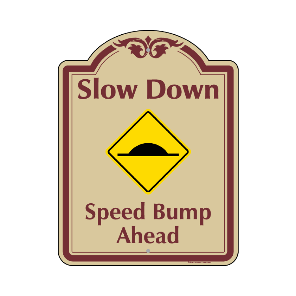 Speed Bump Ahead Sign