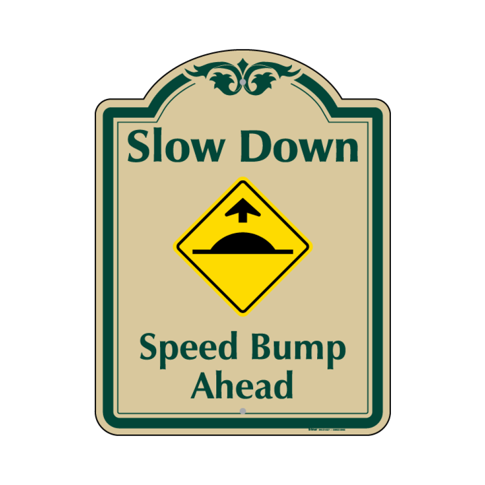 Speed Bump Ahead Sign