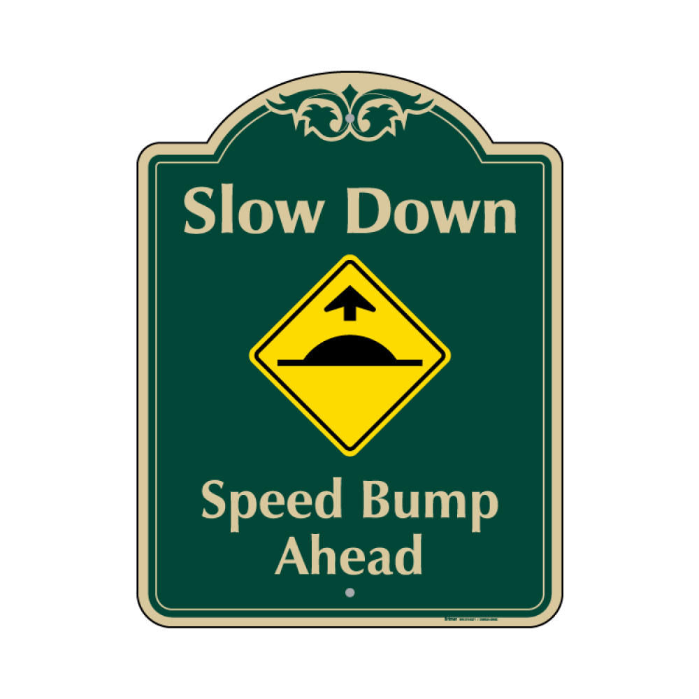 Speed Bump Ahead Sign