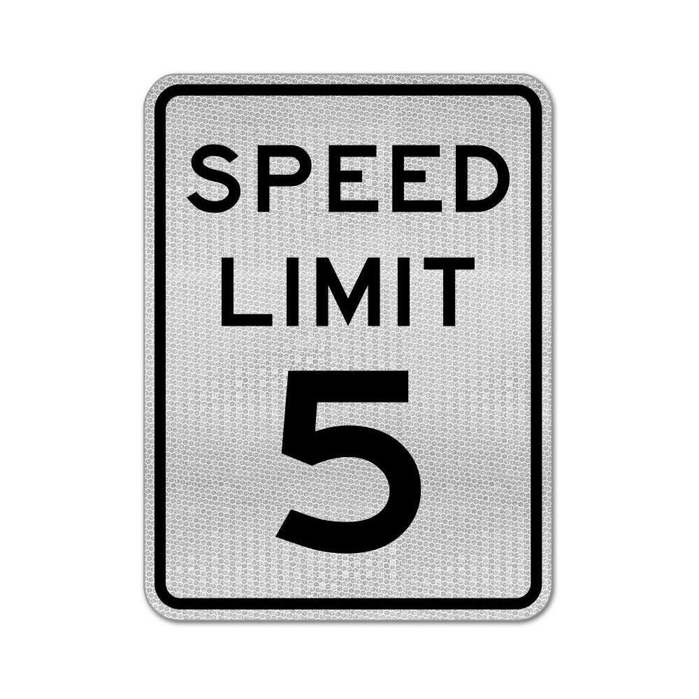 Speed Limit 5 MPH Sign
