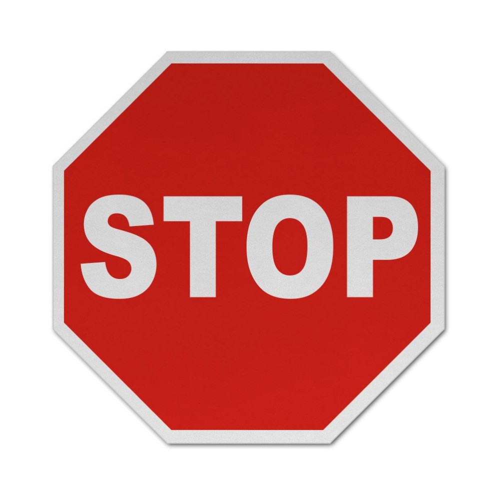 Stop Safety Sign