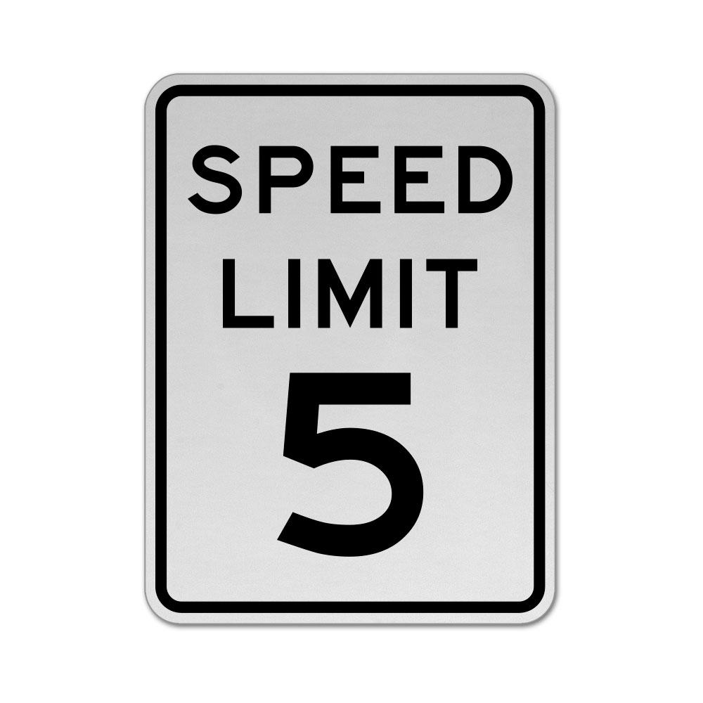 Speed Limit 5 MPH Sign