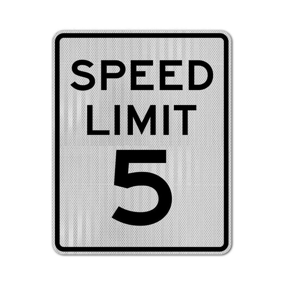Speed Limit 5 MPH Sign