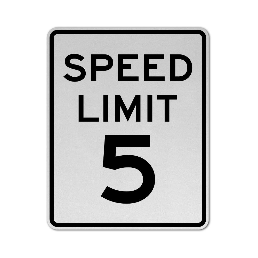 Speed Limit 5 MPH Sign