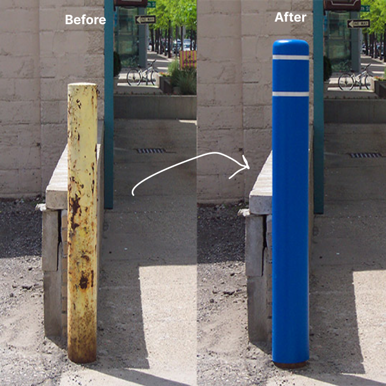 4.5 inch Bollard Cover - Flat Top
