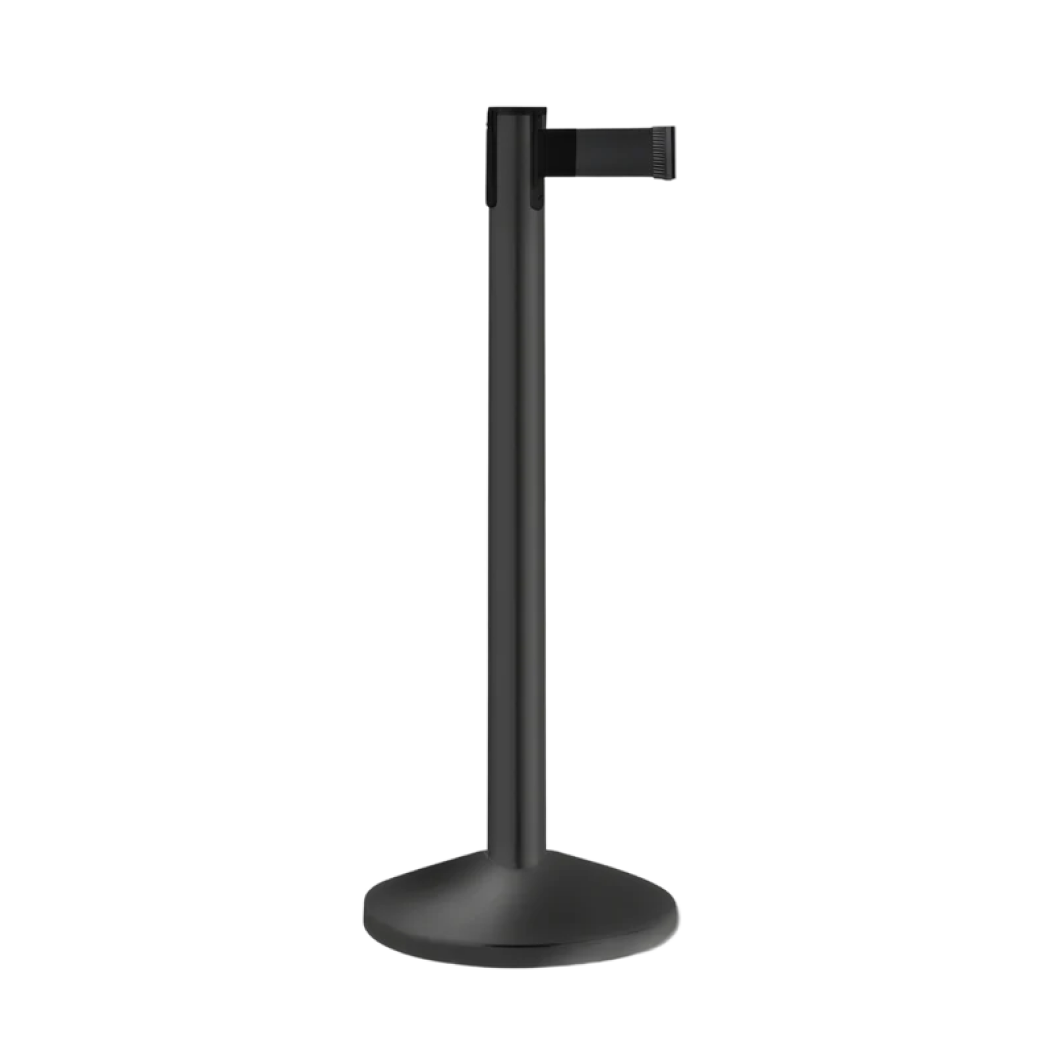 Heavy Duty Retractable Belt Barrier Stanchion – 7 to 13 Foot Belt | Crowd Control & Safety Solution