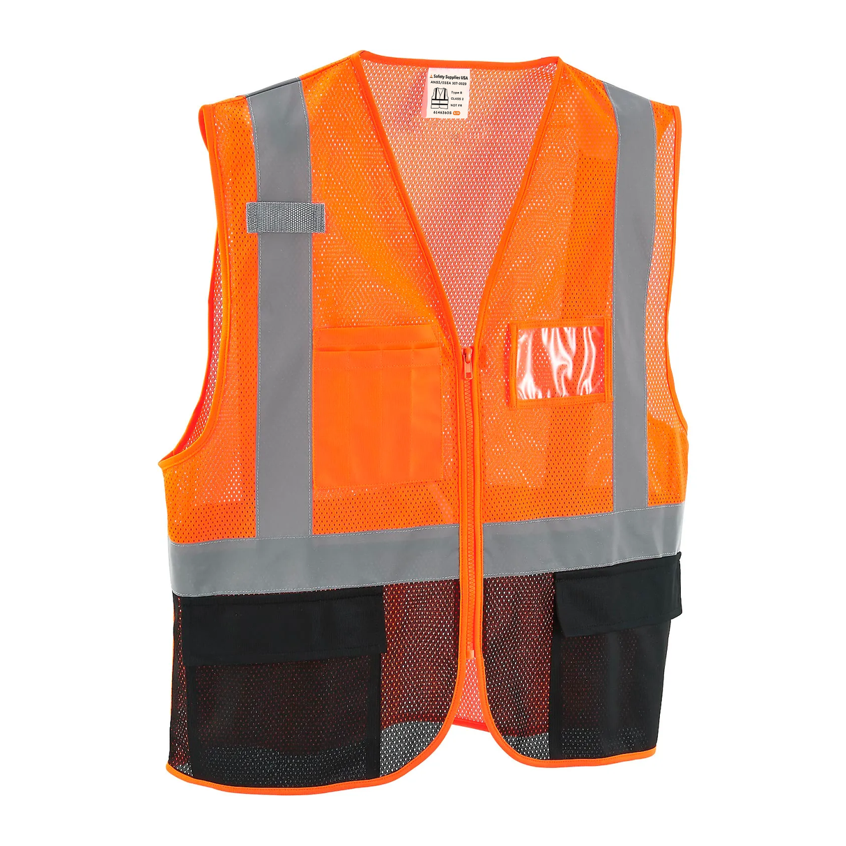 Class 2 Hi-Vis Safety Vest, 3 Pockets, Mesh