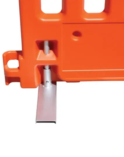 Plastic Pedestrian Barrier – Interlocking Crowd Control Wall, 6.5 Ft Length, High-Visibility
