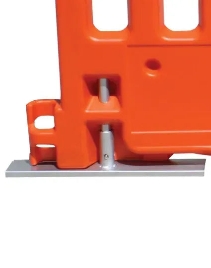 Plastic Pedestrian Barrier – Interlocking Crowd Control Wall, 6.5 Ft Length, High-Visibility