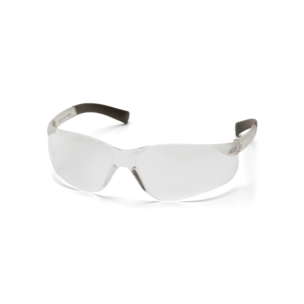 Pyramex S2510SN Clear Lens Mini Safety Glasses for Small Faces – Wraparound Protective Eyewear, Lightweight & Compact