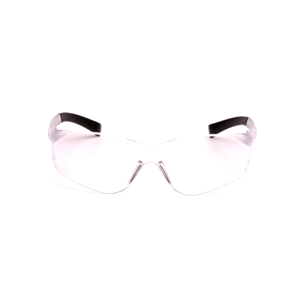 Pyramex S2510S Clear Lens Safety Glasses – Lightweight Protective Eyewear with Wraparound Frame for Eye Protection