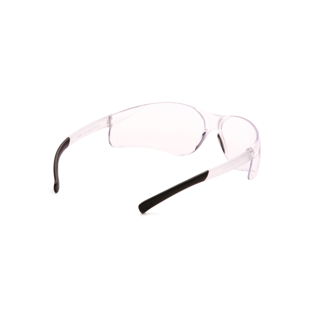 Pyramex S2510S Clear Lens Safety Glasses – Lightweight Protective Eyewear with Wraparound Frame for Eye Protection