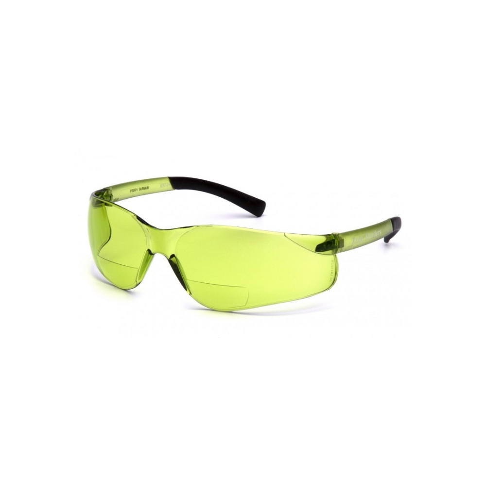Pyramex S2514R15 IR-Filter +1.5 Bifocal Safety Reader Glasses (6-Pack) – Wraparound Protective Eyewear with Low-IR Lens