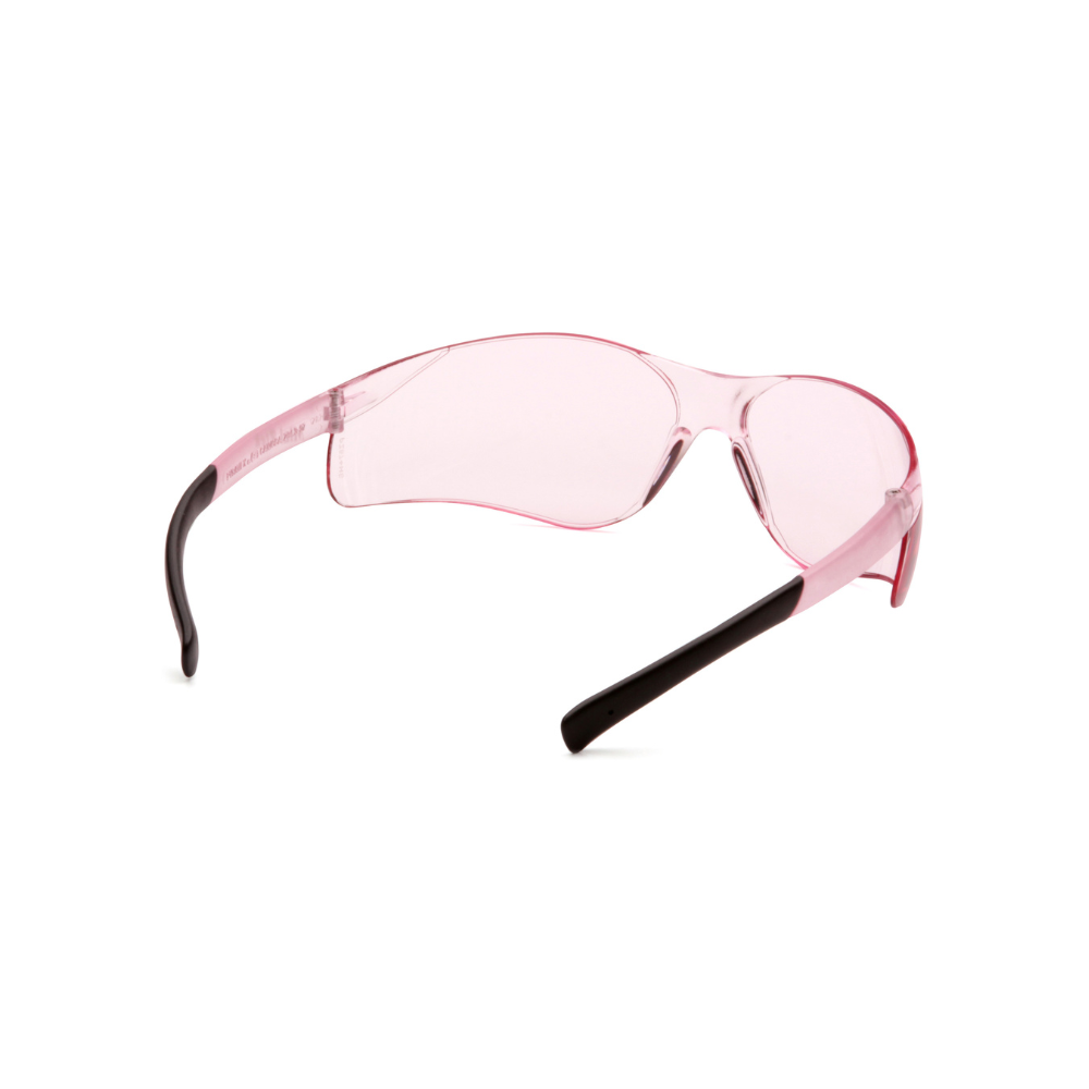 Pyramex S2517SN Pink Lens Safety Glasses for Small Faces – Wraparound Mini Protective Eyewear