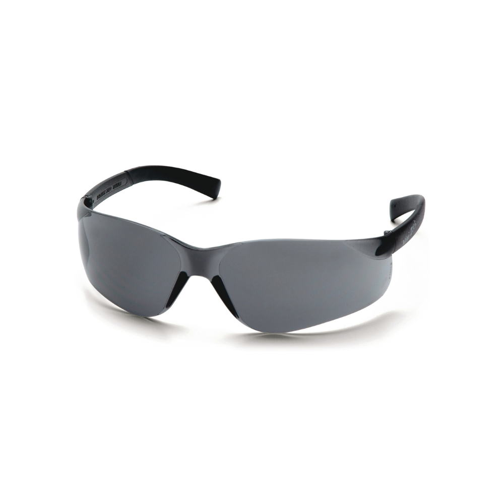 Pyramex S2520SN Gray Lens Mini Safety Glasses for Small Faces – Wraparound Lightweight Protective Eyewear