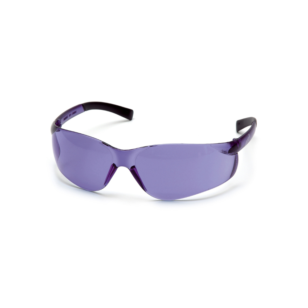 Pyramex S2565S Purple Haze Lens Safety Glasses – Wraparound Protective Eyewear with UV & Glare Control