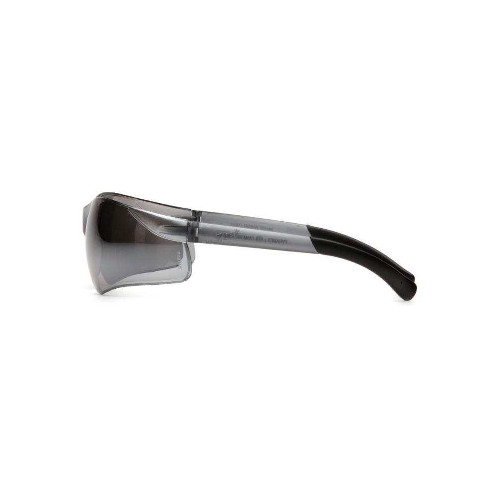 Pyramex S2570S Silver Mirror Lens Safety Glasses – Wraparound Protective Eyewear for Glare Reduction & Eye Protection