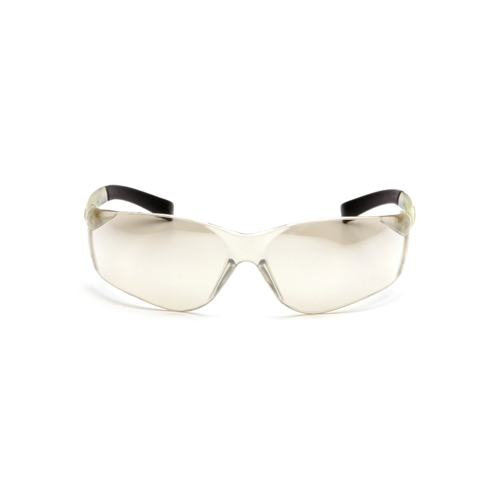 Pyramex S2580S Indoor-Outdoor Mirror Lens Safety Glasses – Wraparound Protective Eyewear for Variable Light & Eye Safety