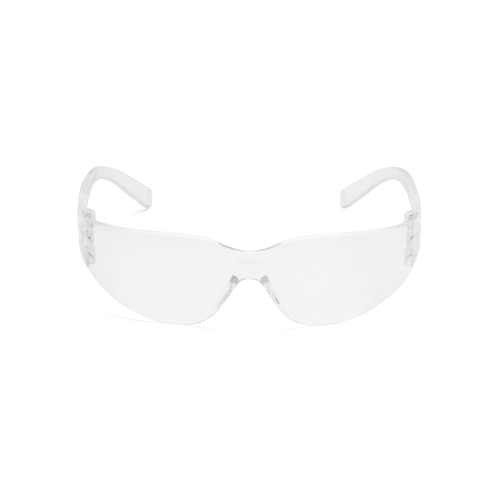 Pyramex S4110S Clear Lens Safety Glasses – Lightweight Intruder Style Eye Protection with Scratch-Resistant Coating