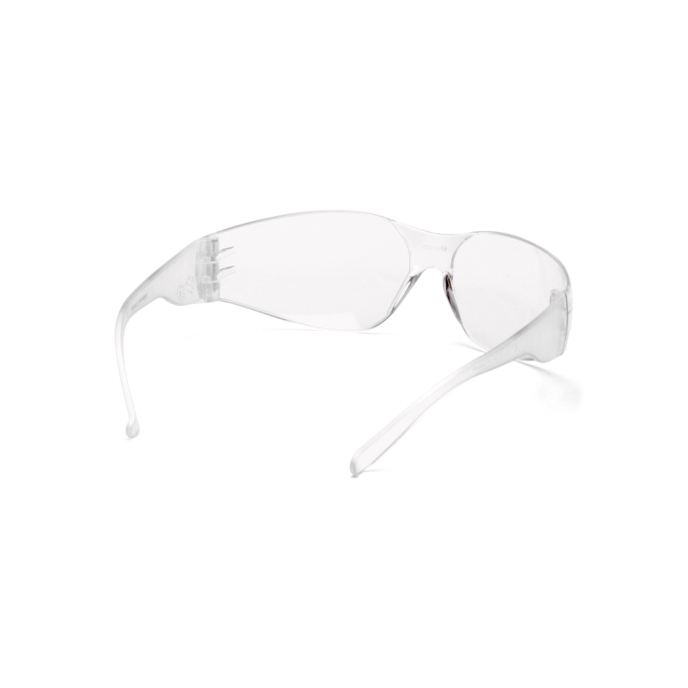 Pyramex S4110S Clear Lens Safety Glasses – Lightweight Intruder Style Eye Protection with Scratch-Resistant Coating